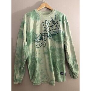 Disney Spirit Jersey Women’s L Princess & The Frog Tiana Green Tie Dye Shirt